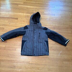 Columbia Boys Ski Jacket | Gray & Black | Youth Size 8